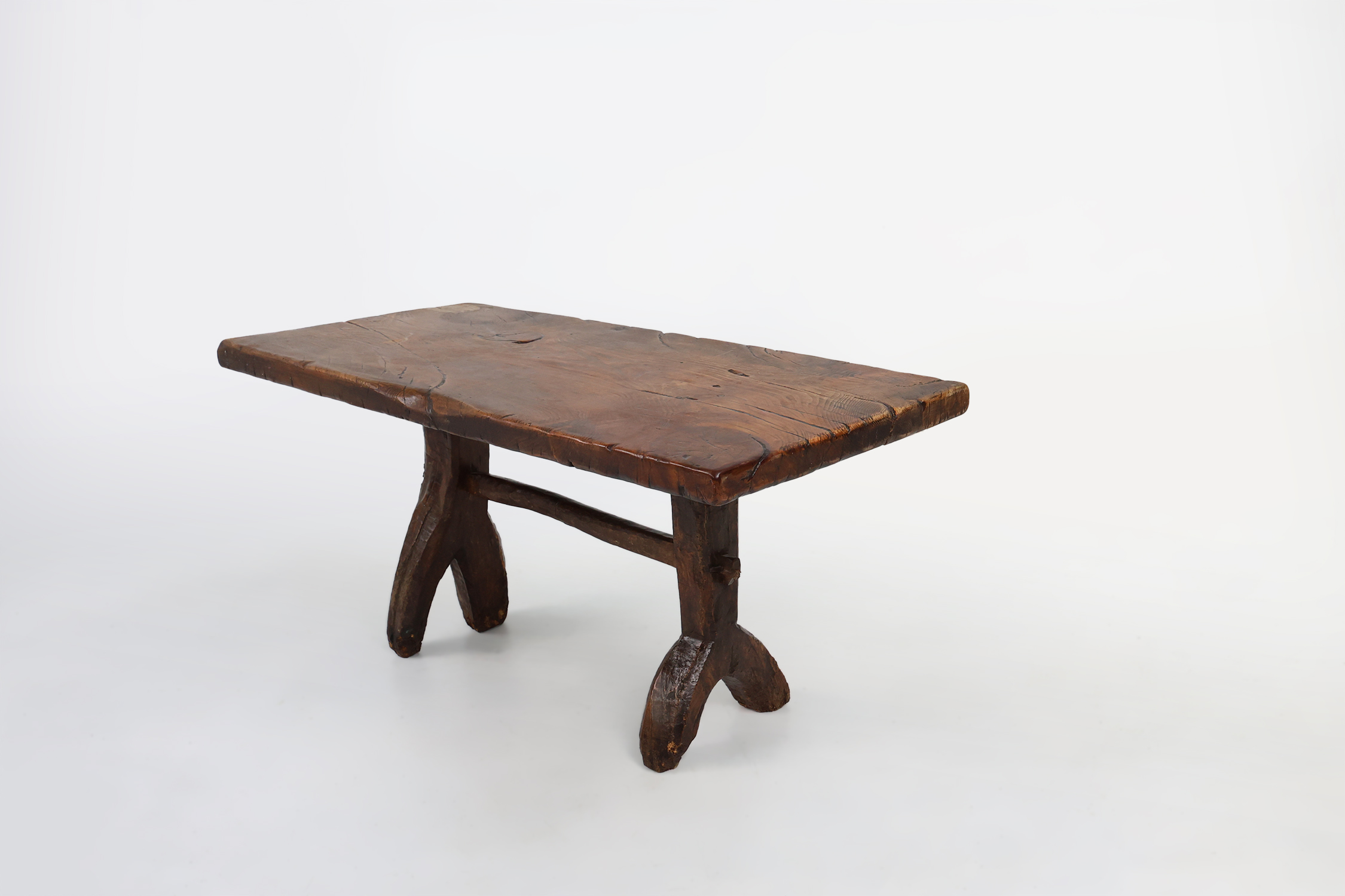 Rustic Spanish dining table, handmade in oak, 16th centurythumbnail